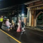 Pengamanan Sholat Tarawih di Masjid Jami Yahya Mendagi NTB