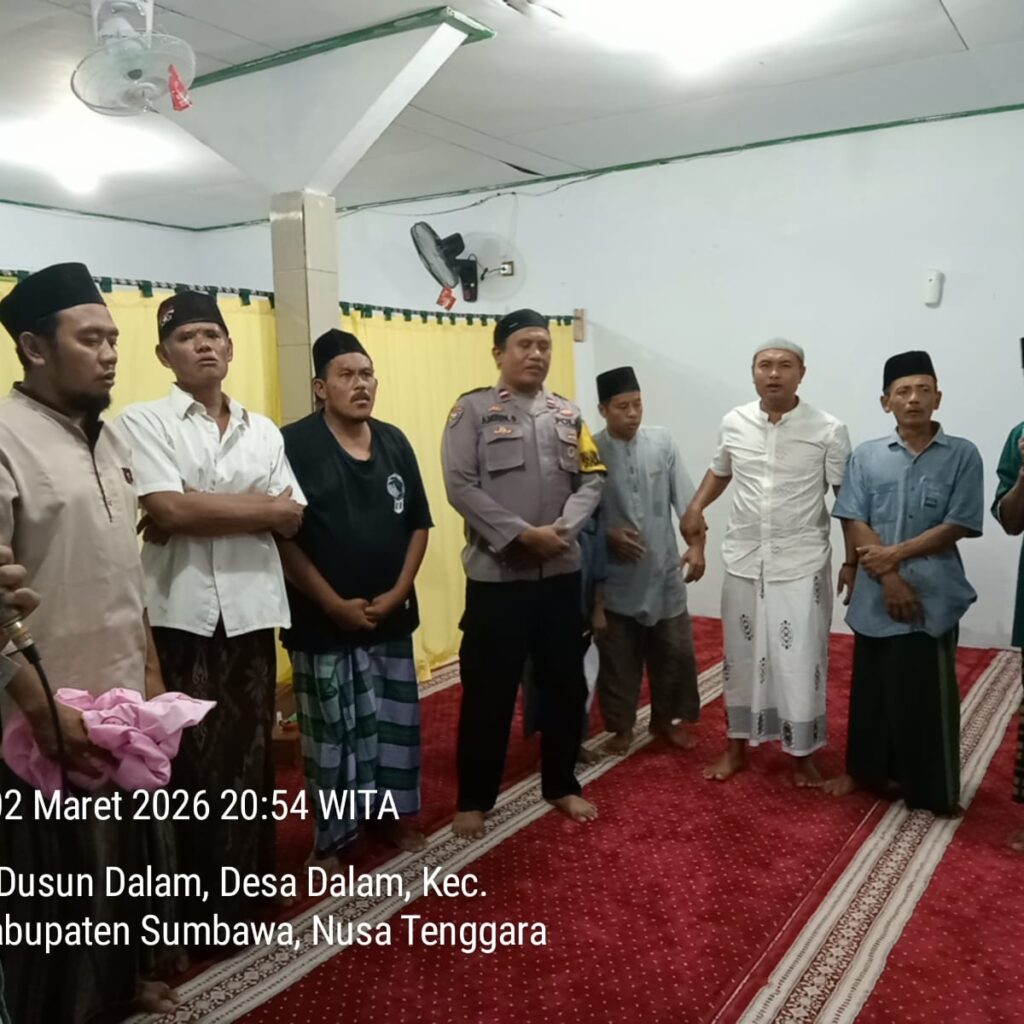 Wujudkan Ramadan Damai, Polsek Alas Intensifkan Patroli Kerukunan Umat Beragama di Musholah Al-Ikhlas