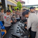 Kapolres Sumbawa Barat Pastikan Kesiapan dan kedisiplinan personel dalam penggunaan Senpi Dinas