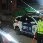 Blue Light Patrol Sat Lantas Polres Bima Kota, Jaga Ketertiban Lalu Lintas Malam Hari