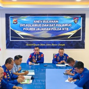 Ditpolairud Polda NTB Gelar Anev Bulanan, Tekankan Kesiapan Operasi Ketupat Rinjani