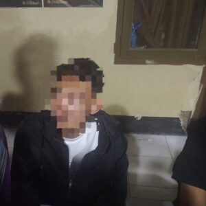 Satu dari dua terduga pelaku penganiayan di Madawau berhasil diringkus gabungan Satreskrim Polres Bima dan Polsek Madapangga