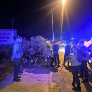 Patroli Blue Light Sat Samapta Polres Bima Kota Antisipasi 3C dan Kejahatan Malam
