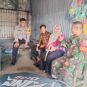 POLRES DOMPU GELAR SILATURAHMI KAMTIBMAS, BHABINKAMTIBMAS DESA MATUA AJAK WARGA JAGA KEAMANAN LINGKUNGAN