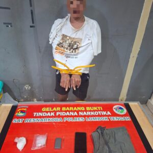 Polres Loteng Ungkap Peredaran Narkotika di Pratim, Amankan 72,50 Gram Sabu. ‎