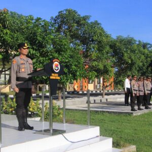 Kapolres Lombok Utara Pimpin Upacara Pelantikan Kasat Lantas Baru