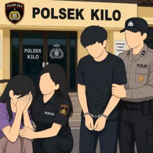 POLSEK KILO AMANKAN TERDUGA PELAKU DUGAAN PERSETUBUHAN TERHADAP ANAK DI BAWAH UMUR