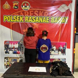 Dua IRT Diamankan Polsek Rasana’e Barat, Diduga Curi Gelang Emas 20 Gram di Toko Emas Cantik
