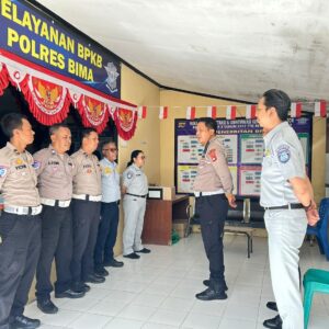 Satlantas Polres Bima Kabupaten Gandeng Jasaraharja dan Dishub Survei Lokasi Pemasangan Himbauan Rawan Kecelakaan