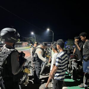 Patroli Perintis Presisi, Sat Samapta Polres Dompu Ciptakan Situasi Kamtibmas Kondusif di Wilayah Kota