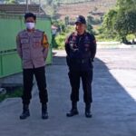 SAT BINMAS POLRES DOMPU BERIKAN PEMBINAAN DAN PENGARAHAN KEPADA SATPAM GUDANG JAGUNG DI MANGGELEWA