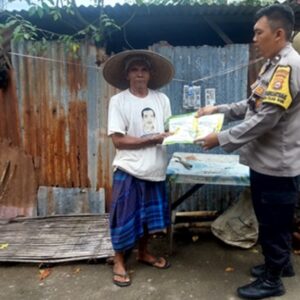 Bhabinkamtibmas Lombok Barat Sulap Lahan Tidur Jadi Sumber Pangan