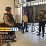 PAMOBVIT SAT SAMAPTA POLRES DOMPU INTENSIFKAN PENGAMANAN DI RSUD DOMPU GUNA WUJUDKAN RASA AMAN BAGI MASYARAKAT