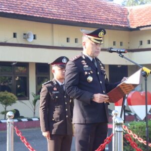 Kapolres Bima Kabupaten AKBP Muhammad Anton Bhayangkara Gaisar S.I.K.,MH, Memimpin Upacara Hari Lahir Pancasila Ke-81