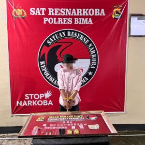 “Zero tolerance in the war on drugs” Satresnarkoba Polres Bima Ringkus Terduga Pengedar Narkoba Asal Desa Rade