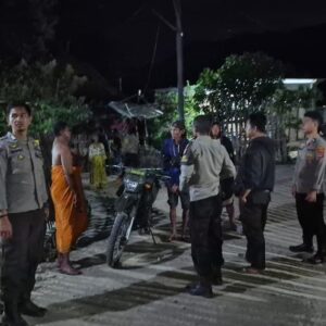 Menekan Potensi Kriminalitas Polsek Monta Polres Bima Kabupaten Gelar KRYD Malam Hingga dini Hari