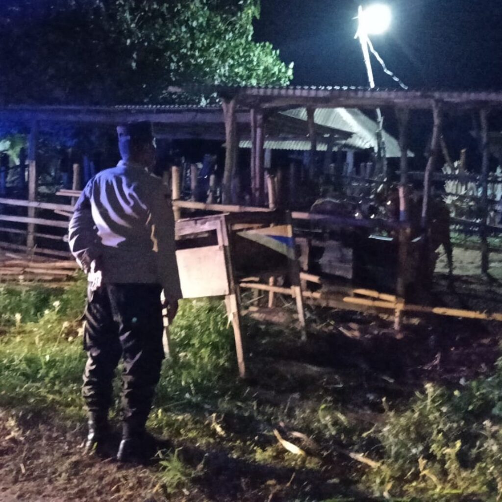 Jaga Kamtibmas, Polsek Sekotong Patroli Kandang Ternak Dini Hari