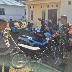 Knalpot Brong Meresahkan Masyarakat, Bhabinkamtibmas Polsek Soromandi Laksanakan Penertiban 1Unit SPM Terjaring