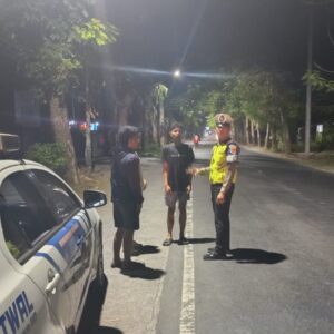 Patroli Malam di Bypass BIL 2 Lombok Barat Antisipasi Balap Liar
