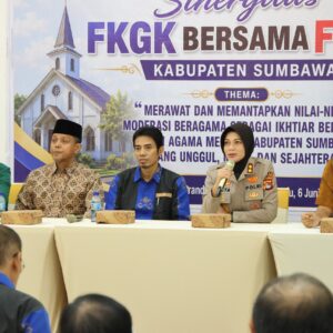 Perkuat Moderasi Beragama, Polres Sumbawa Hadiri Temu Bincang Sinergitas Tokoh Agama