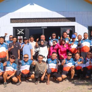 GOWES KAMTIBMAS KAPOLRES LOMBOK UTARA DI DESA SAMAGUNA DIIRANGKAIKAN BAKTI KESEHATAN DAN BANSOS