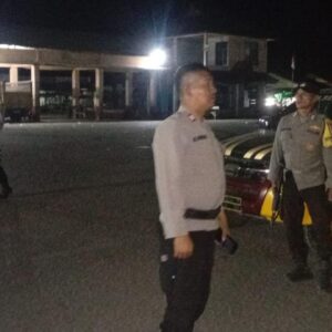 Memastikan Kondusifitas Wilayah Hukumnya Polsek Woha Gencarkan Patroli KRYD Mobile Malam Hari