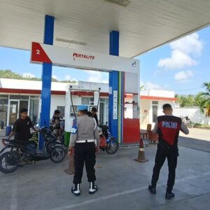 Jamin Stabilitas Pasokan, Polsek Sekotong Intensifkan Patroli dan Monitoring di Sejumlah SPBU