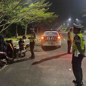 Antisipasi Balap Liar, Satlantas Polres Lombok Barat Patroli Jalur Bypass BIL 2