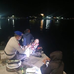Sat Polair Polres Lotara Cek Kapal Shiptender di Pelabuhan Teluk Nara, Situasi Aman