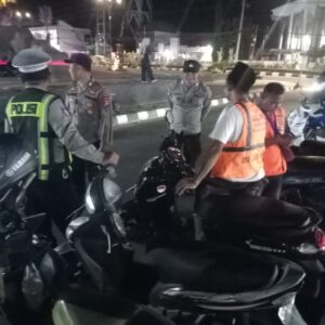 Patroli Blue Light Polsek Tanjung Sapu Wilayah Hukum, Cegah 3C + Antisipasi Cuaca Ekstrim