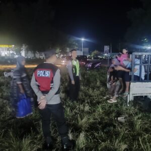 20.00 Wita, Lampu Biru Polsek Tanjung Nyala: Blue Light Patroli Kawal Tanjung Malam