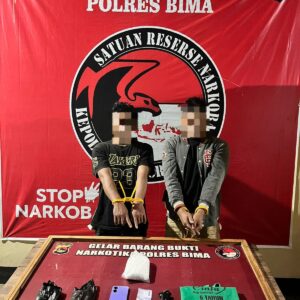 Kapolres Bima Kabupaten Perang Total Melawan Narkoba, Satresnarkoba Amankan 1/2 Kilogram Shabu