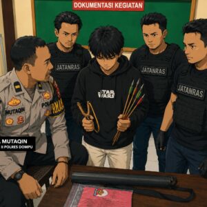 POLRES DOMPU GERAK CEPAT TANGANI KASUS PENGANIAYAAN DENGAN CARA MEMANAH, PELAKU BERHASIL DIAMANKAN
