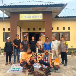 Polsek Kempo Grebek Arena Sabung Ayam dan Judi Bola Adil, Dua Terduga Bandar Diamankan