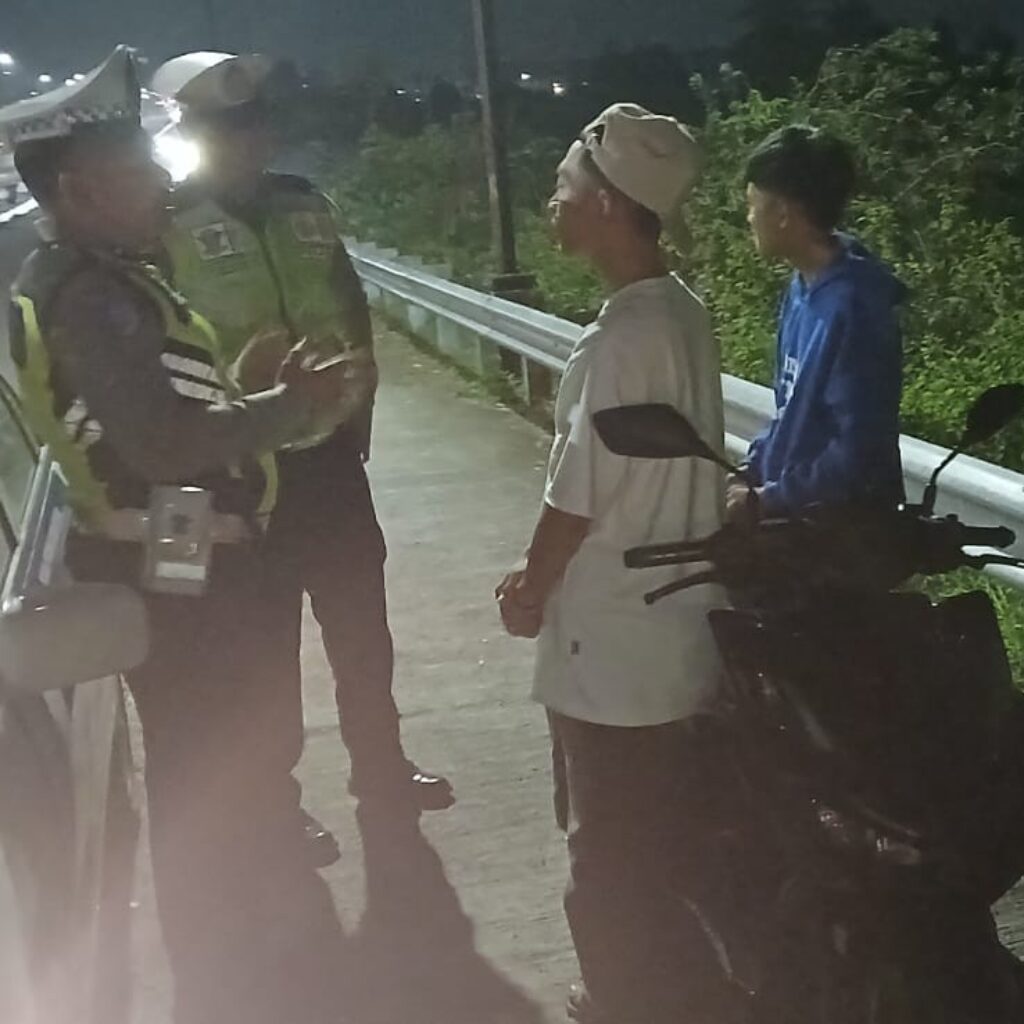 Patroli Malam Polres Lombok Barat Jamin Keamanan Jalur Vital Bypass BIL 2