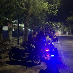 Antisipasi Kriminalitas 3C, Sat Samapta Polres Lombok Barat Sisir Jalan Dasan Geres