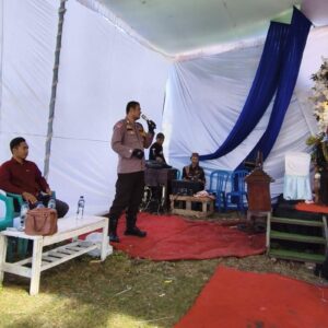 Hadiri Pesta Pernikahan Warga Binaan Bhabinkamtibmas Polsubsektor Palibelo Imbau Warga Jaga Stabilitas Kamtibmas