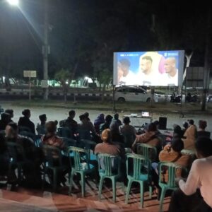 Sinergi TNI-Polri dan Warga, Nobar Piala Dunia 2026 di Taman Bugis Berlangsung Aman dan Kondusif