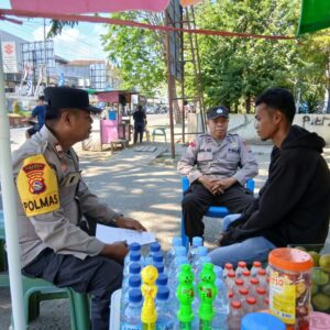 Dekatkan Pelayanan, Polmas Polres Bima Kota Kenalkan Layanan Call Center 110