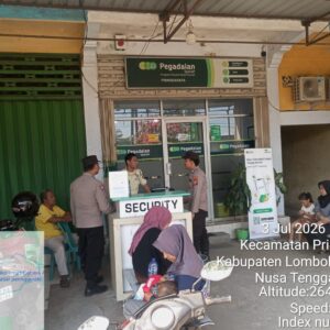 Polsek Pringgarata Perkuat Patroli Objek Vital, Sampaikan Edukasi Kamtibmas dan Pencegahan Karhutla