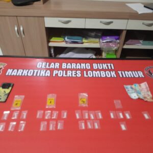 Satres Narkoba Polres Lotim Amankan Terduga Pengedar Sabu di Masbagik