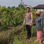 Dukung Ketahanan Pangan, Bhabinkamtibmas Desa Kuranji Dalang Dampingi Petani