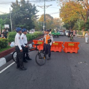 Ditpamobvit Polda NTB Intensifkan Patroli Keamanan Saat CFD Udayana