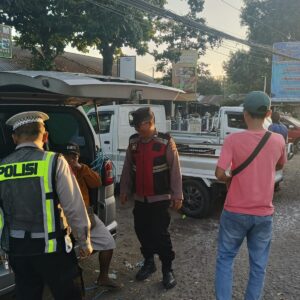 Polsek Imbau Pedagang Waspada Uang Palsu dan Kejahatan 3C di Area Pasar