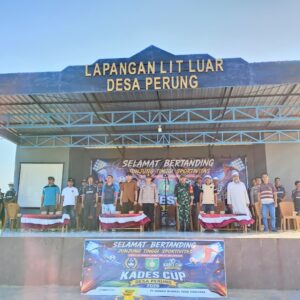 Buka Turnamen Kades Cup Desa Perung 2026, Kapolsek Lunyuk Tekankan Pentingnya Sportivitas dan Keamanan