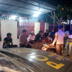 Patroli Blue Light Polsek Asakota Sasar Titik Rawan, Ajak Masyarakat Jaga Kamtibmas