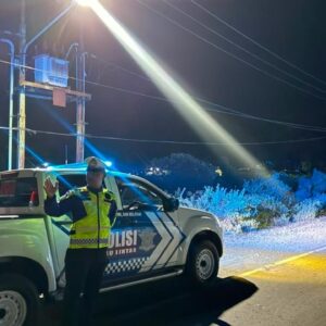 Satlantas Polres Sumbawa Barat Gelar Patroli Blue Light, Tindak Knalpot Brong dan Cegah Balap Liar di Taliwang