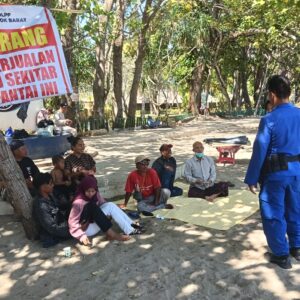 Sat Polairud Polres Lombok Barat Intensifkan Patroli Dialogis di Kawasan Wisata Senggigi