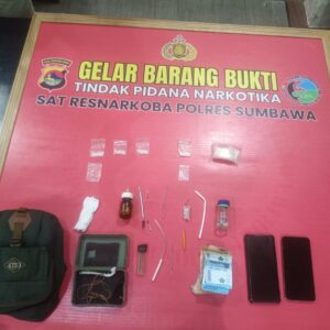 Hendak Transaksi Sabu, Pria Asal Kelurahan Bugis Diringkus Tim Opsnal Sat Resnarkoba Polres Sumbawa