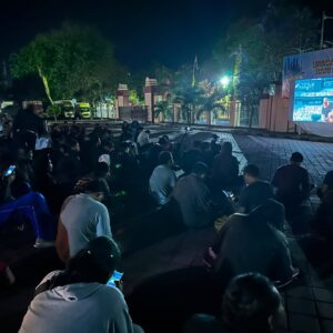 Meriahkan Final Piala Dunia 2026, Polres Sumbawa Gelar Nobar Bersama Warga di Mako Polres